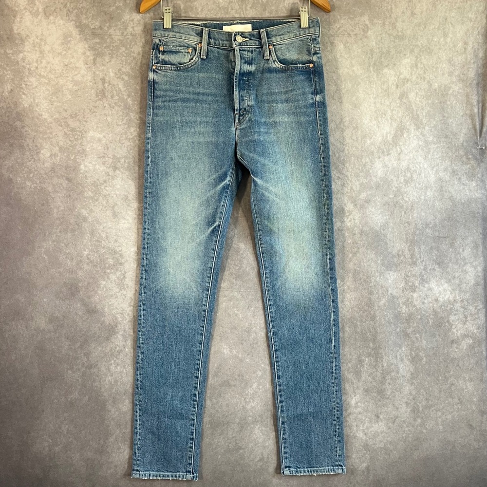 Mother The Pick-Up Skimp Jean Women 26 Blue My Melancholy High Rise Straight Leg
